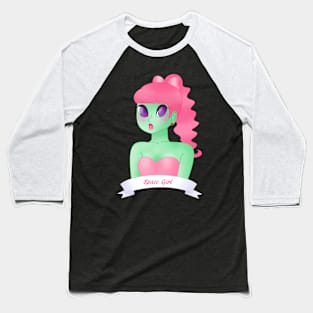 Space Girl Baseball T-Shirt